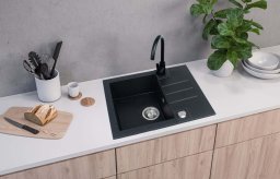 Zlewozmywak Alveus SINK GLAM 20 WITH MIXER TAP BLACK COLOR