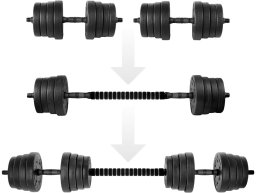 SET OF DUMBBELLS 30 KG CEMENT