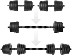 Spokey Hantle Pondus 30 bitumiczne 2 x 15 kg
