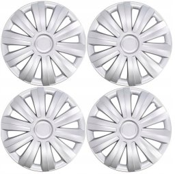 WHEEL COVER AUTOSERIO SNAKE R15 SILVER