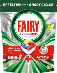 CAPS DISW FAIRY PLATINUMPLUS LEMON 40PCE