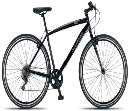 BIKE HYBRID 28 UOMO STEEL 7 GEAR BLACK