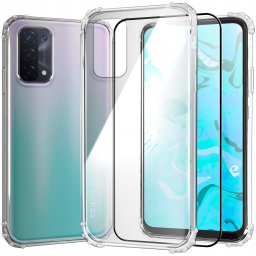 ETUI PANCERNE DO OPPO A54 5G / A74 5G | CASE GUMOWE SLIM ANTI SHOCK   SZKŁO