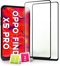 2-PAK Szkło Hartowane do Oppo Find X5 Pro (Pełne 5D, Curved, Zakrzywione)