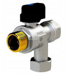 Arco SENA VA30 Zawór kulowy kątowy do kotłów 1/2 GW x 1/2 RN z filtrem pokr. motylk.