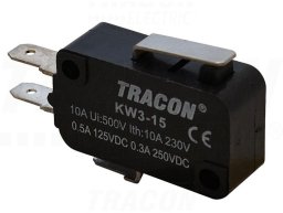 Wyłącznik krańcowy mikro z dźwignią sprężynową KW3-15