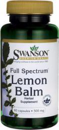  Swanson FS Lemon Balm 500mg 60 kaps.