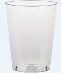 Duni Szklanka plastikowa 4 cl transparent - (50 szt.)