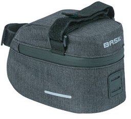 Torebka podsiodłowa BASIL DISCOVERY 365D FRAME BAG M 1L, mocowanie na paski, wodoodporna black melee (NEW 2024)