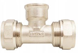 Diamond Diamond trójnik redukcyjny DZ, PEX-AL-PEX, mosiądz 1/2"x20x20 FTN-008.1/2X20X20.TD