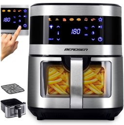 Frytkownica beztłuszczowa Berdsen Frytkownica beztłuszczowa Air fryer BD-656 srebrna
