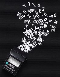 Extra set white letters for Letter board - (161 pce pr. )