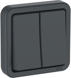 Lauritz Knudsen OPUS® 74 łącznik świecznikowy IP44, antracytowy (5703302170376)
