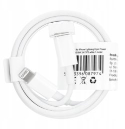 Kabel USB Vega USB-C - Lightning 1 m Biały