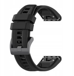 Pasek silikonowy do GARMIN FENIX 3 / 3HR / 5X / 6X / 6X Pro / 7X / 7X Pro czarny (9)