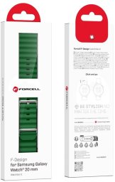 Pasek do Samsung Galaxy Watch Forcell Forcell F-Design FS01 sprzączka silikon 22 mm zielony