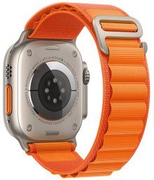 Pasek do Apple Watch Forcell F-Design FA13 sprzączka włókno poliestrowe 42 / 44 / 45 / 49 mm pomarańczowy