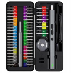 UF-TOOLS - Wkrętak elektryczny N20 z wymiennymi bitami i magnetyzerem 58w1