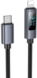 Kabel USB Hoco USB-C - Lightning 1 m Czarny