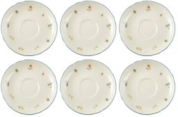 Spodki porcelanowe 15 cm  zestaw 6 sztuk SELTMANN Streublume z kolekcji Marie-Luise