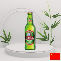 Piwo tsingtao chińskie jasny lager lekko chmielowy z dodatkiem ryżu 4,7% do pierożków 330ml