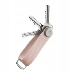 Orbitkey Active Key Organiser key ring, powder pink