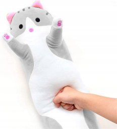 80Cm___Kot Pluszak Maskotka Dlugi Kot Pluszak Duzy Koty______80Cm