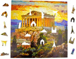 Puzzle Akropol Mruu&Pruu 25 x 25 cm 150 elementów Układanka drewniana