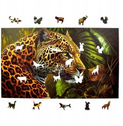 Puzzle Jaguar 160 elementów Układanka drewniana Mruu&Pruu