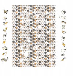 PUZZLE IMPOSSIBLE KOTKI 480 ELEMENTÓW puzzle drewniane