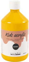 Akrylmaling A-Color 01 - blank, gul, 500 ml