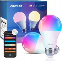 TECKIN Lepro B1 AI Smart Bulb E27 - inteligentne żarówki E27 (2szt)