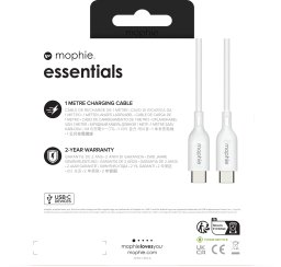 Kabel USB Zagg USB-C - USB-C 1 m Biały (409913177)