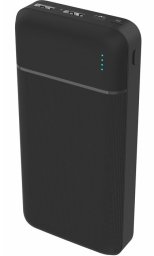 PLATINET POWER BANK SET 20000 mAh + 20W PD CHARGER + 1M CABLE BLACK [46219]