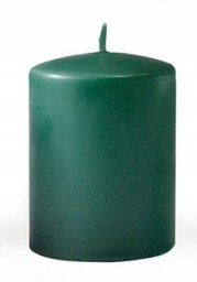 Świeca CLASSIC CANDLES Walec duży 7x17,5cm parafinowa zielona