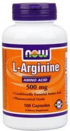  NOW Foods L-Arginine 500mg - 100 kapsułek