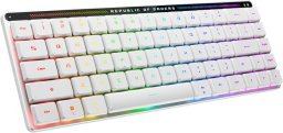 ASUS 90MP03EC-BKNA10, 65%, Wired & Wireless, USB + RF Wireless + Bluetooth, Optical key switch, RGB LED, White