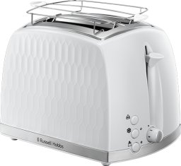 Russell Hobbs 26060-56, 2 slice(s), White, Plastic, Stainless steel, Level, Rotary, 850 W