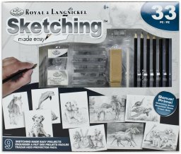 Royal & Langnickel R&L Sketching Made Easy - zestaw szkiców z 33 elementami