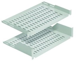 Lanview 1U 19" D=250mm RACK MOUNT SHELF WHITE