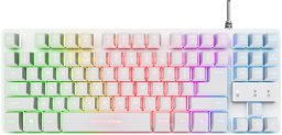 GXT 833W Thado Gamingtangentbord TKL RGB Nordisk layout Vit