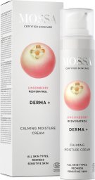 MOSSA Derma+ Uspokajający krem nawilżający do skóry wrażliwej z borówką brusznicą i resweratrolem 50ml