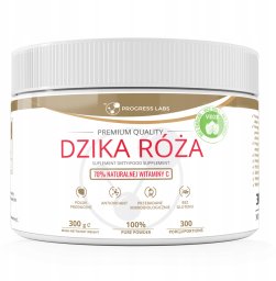 Doctor Life PROGRESS LABS Dzika Róża 70% witaminy C suplement diety w proszku 300g