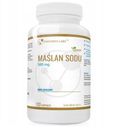 PROGRESS LABS Sodium Butyrate 585mg suplement diety 120 kapsułek