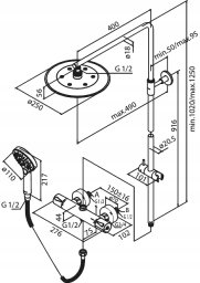 Damixa Brusesystem Silhouet czarny