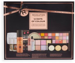 Dekoratyvinės kosmetikos Advento kalendorius Makeup Revolution 12 Days of Color