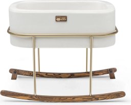 Lopšys kūdikiui Hier Bebek, White/Gold, 90x70x58 cm