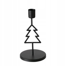 Home Styling Collection Metalowy świecznik na pojedynczą świecę NORGA, wys. 17 cm