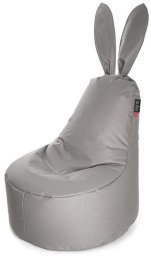 Sėdmaišis Qubo™ Daddy Rabbit, gobelenas, šviesiai pilkas