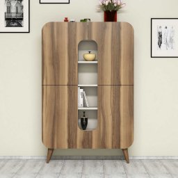 Komoda Kalune Design 845, 144 cm, ruda/smėlio spalvos